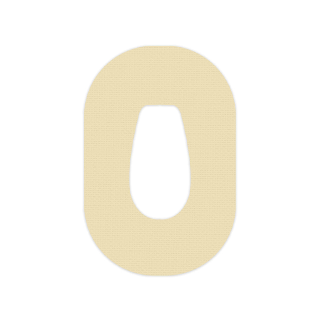 Solid Color Buttermilk Dexcom G6 Patch Tape - Pump Peelz