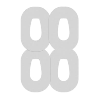 Solid Color Platinum Dexcom G6 Patch Tape - Pump Peelz