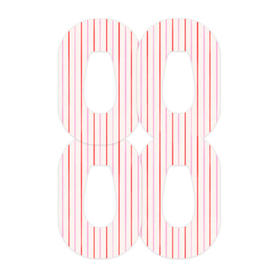 Peppermint Stripes Dexcom G6 Patch Tape - Pump Peelz