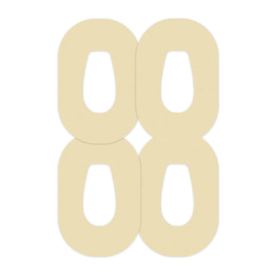 Solid Color Buttermilk Dexcom G6 Patch Tape - Pump Peelz