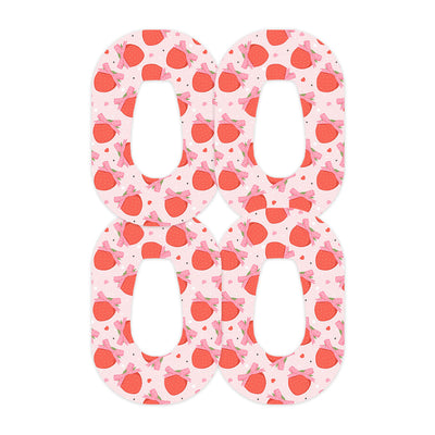 Strawberry Kisses Dexcom G6 Patch Tape - Pump Peelz
