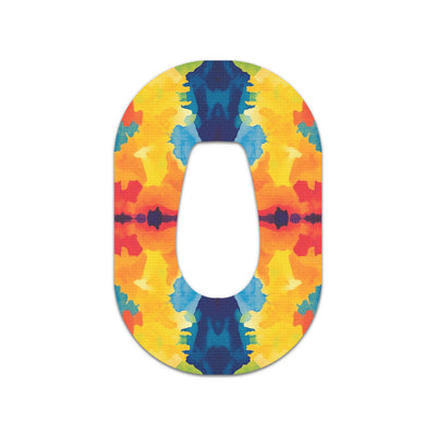 Bright Tie Dye Dexcom G6 Patch Tape - Pump Peelz