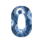 Monochrome Blue Tie Dye Dexcom G6 Patch Tape - Pump Peelz