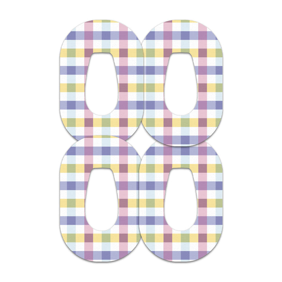 Spring Plaid Dexcom G6 Patch Tape - Pump Peelz