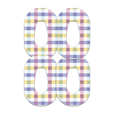 Spring Plaid Dexcom G6 Patch Tape - Pump Peelz