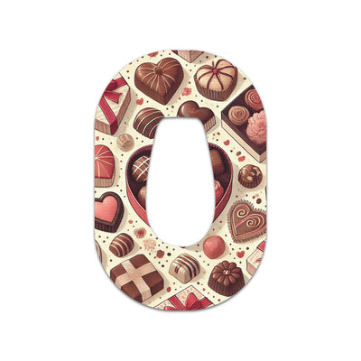 Chocolate Love Dexcom G6 Patch Tape - Pump Peelz