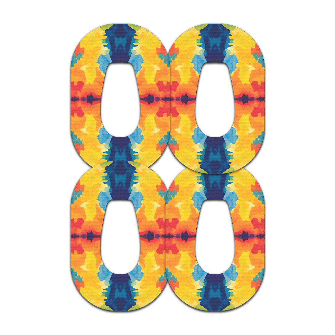Bright Tie Dye Dexcom G6 Patch Tape - Pump Peelz