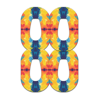 Bright Tie Dye Dexcom G6 Patch Tape - Pump Peelz