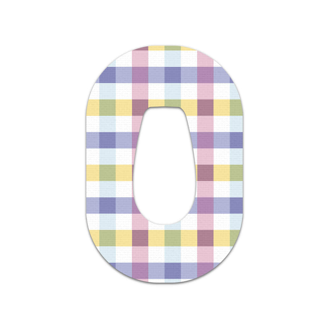 Spring Plaid Dexcom G6 Patch Tape - Pump Peelz