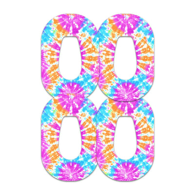 Neon Tie Dye Dexcom G6 Patch Tape - Pump Peelz