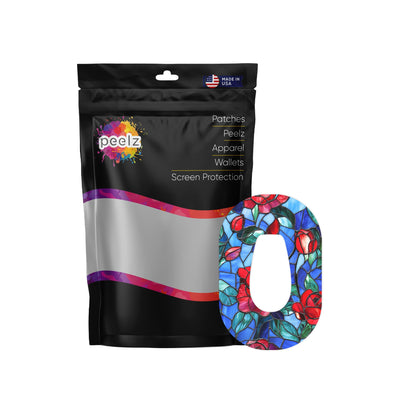 Crimson Blooms Dexcom G6 Patch Tape - Pump Peelz