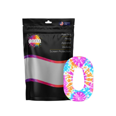 Neon Tie Dye Dexcom G6 Patch Tape - Pump Peelz