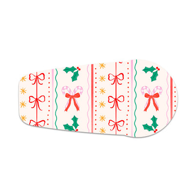 Holly Jolly Ribbon Dexcom G6 Transmitter Sticker - Pump Peelz