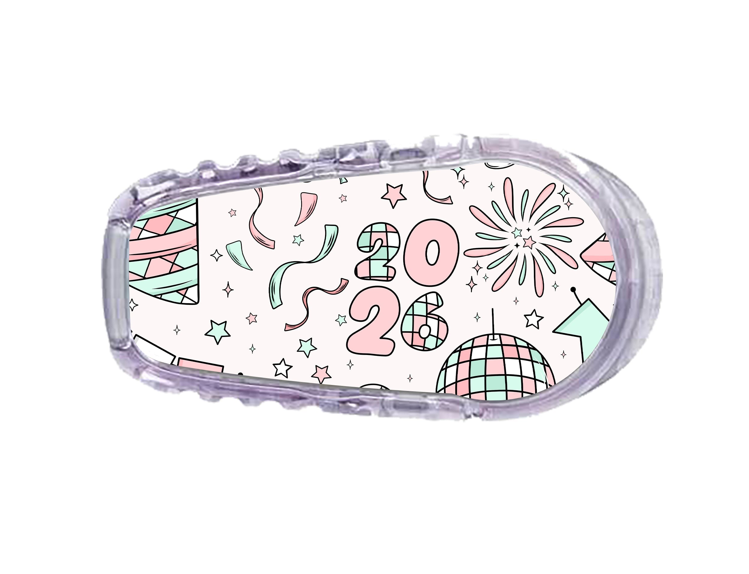 Cheers to '26 Dexcom G6 Transmitter Sticker - Pump Peelz