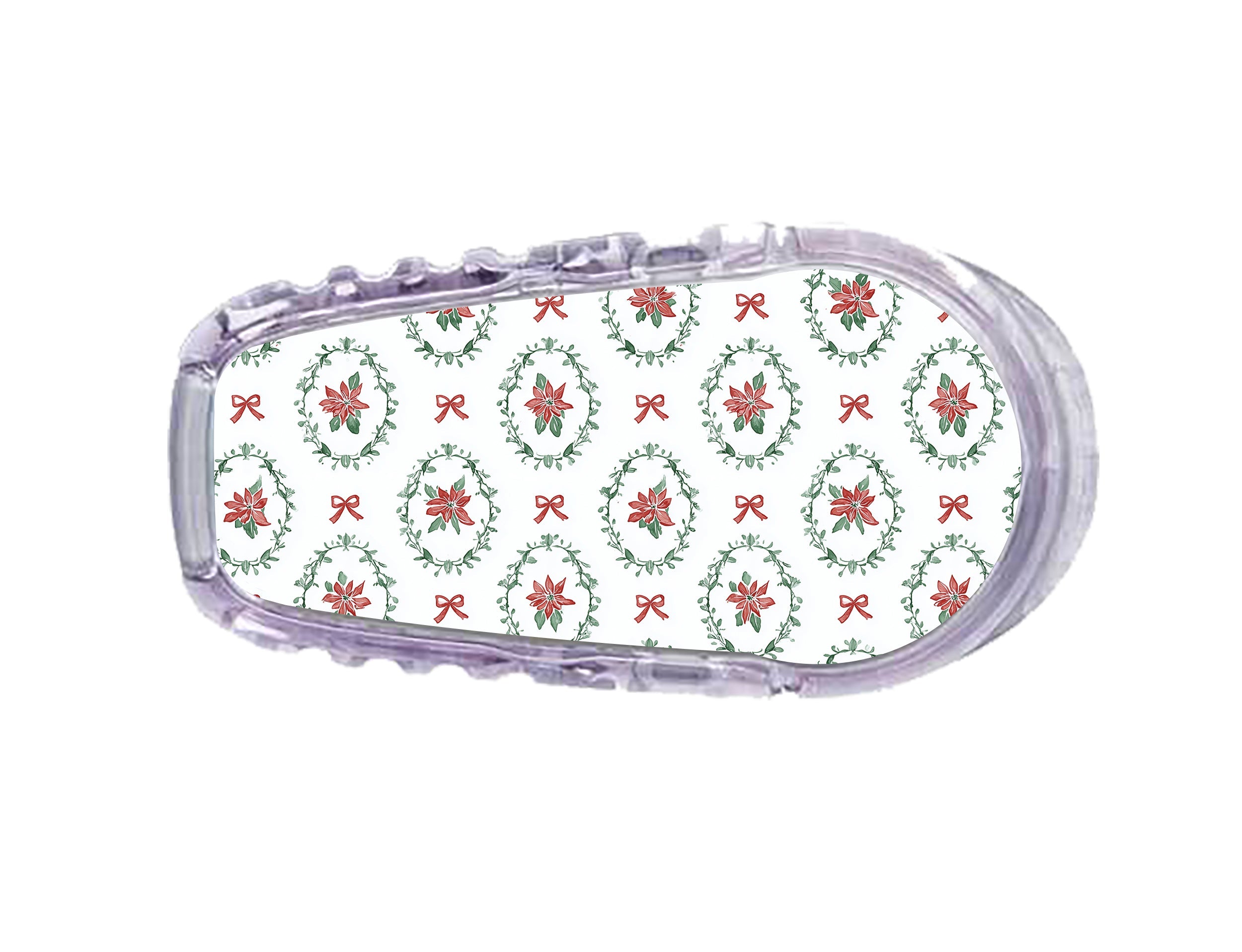 Poinsettia Parade Dexcom G6 Transmitter Sticker - Pump Peelz