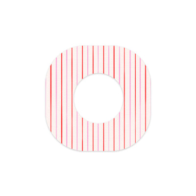Peppermint Stripes Dexcom G7 and Stelo Patch Tape - Pump Peelz