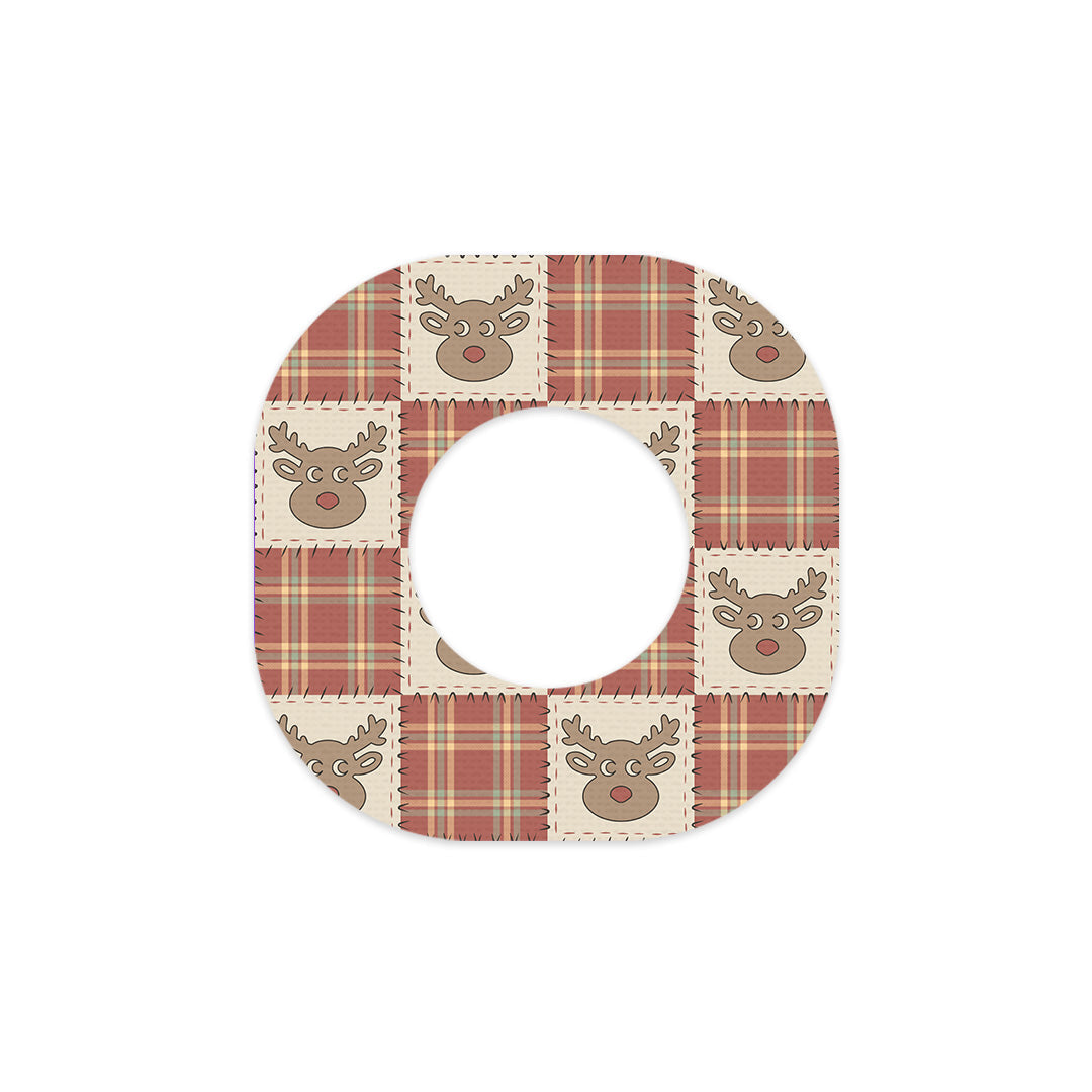 Rustic Reindeer Dexcom G7 and Stelo Patch Tape - Pump Peelz