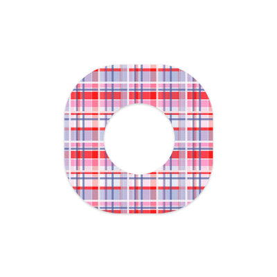 Party Plaid Dexcom G7 and Stelo Patch Tape - Pump Peelz