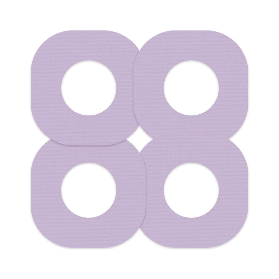 Solid Color Lavender Dexcom G7 and Stelo Patch Tape - Pump Peelz