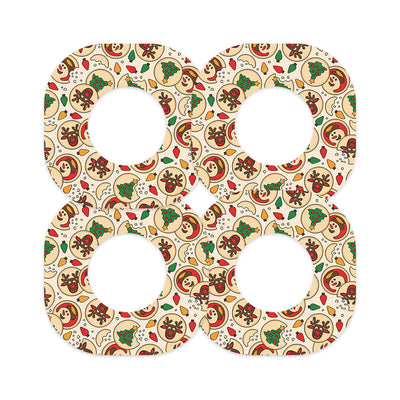 Santa's Cookies Dexcom G7 and Stelo Patch Tape - Pump Peelz