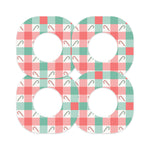 Peppermint Plaid Dexcom G7 and Stelo Patch Tape - Pump Peelz