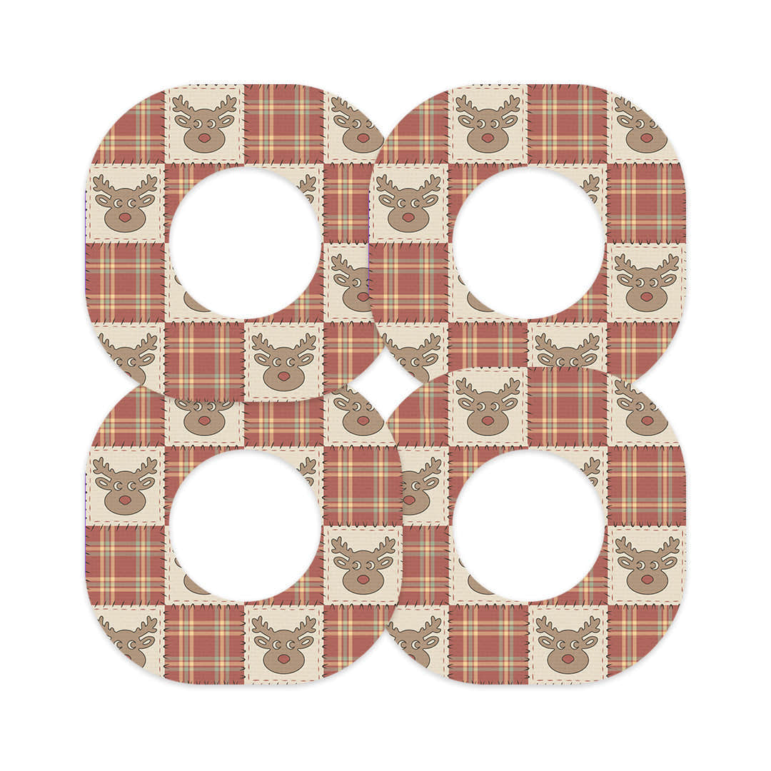 Rustic Reindeer Dexcom G7 and Stelo Patch Tape - Pump Peelz