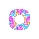 Neon Tie Dye Dexcom G7 and Stelo Patch Tape - Pump Peelz