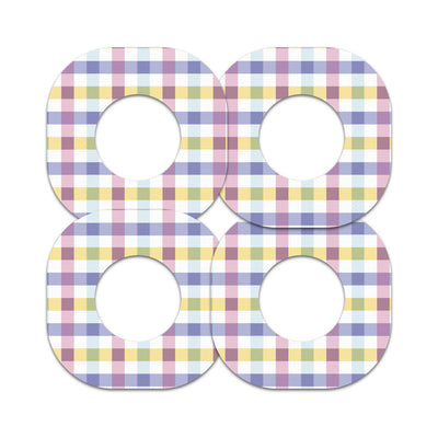Spring Plaid Dexcom G7 and Stelo Patch Tape - Pump Peelz