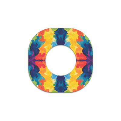 Bright Tie Dye Dexcom G7 and Stelo Patch Tape - Pump Peelz