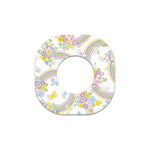 Rainbow Blooms Dexcom G7 and Stelo Patch Tape - Pump Peelz