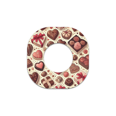 Chocolate Love Dexcom G7 and Stelo Patch Tape - Pump Peelz