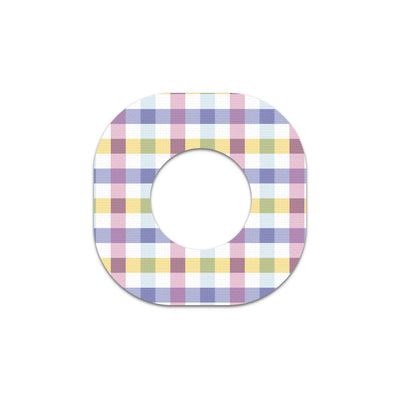 Spring Plaid Dexcom G7 and Stelo Patch Tape - Pump Peelz