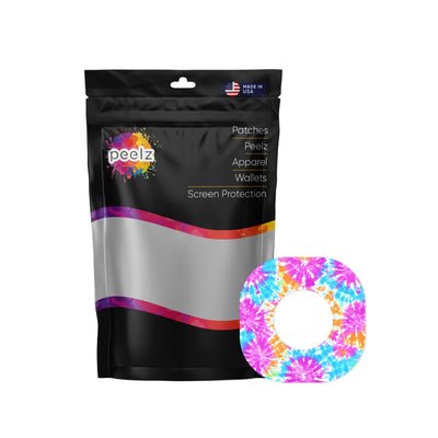 Neon Tie Dye Dexcom G7 and Stelo Patch Tape - Pump Peelz