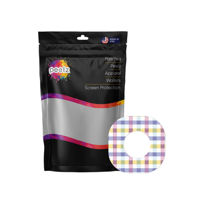 Spring Plaid Dexcom G7 and Stelo Patch Tape - Pump Peelz