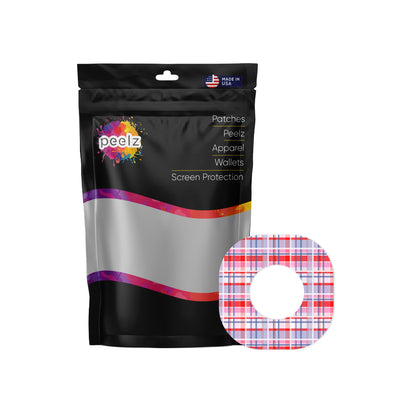 Party Plaid Dexcom G7 and Stelo Patch Tape - Pump Peelz