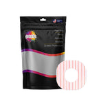 Peppermint Stripes Dexcom G7 and Stelo Patch Tape - Pump Peelz
