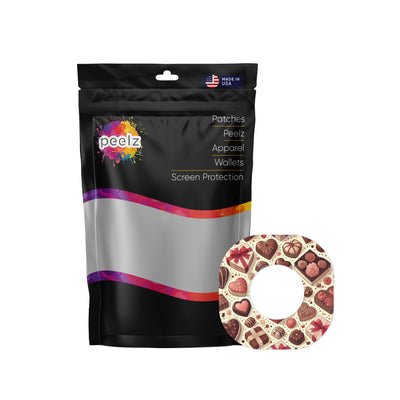 Chocolate Love Dexcom G7 and Stelo Patch Tape - Pump Peelz