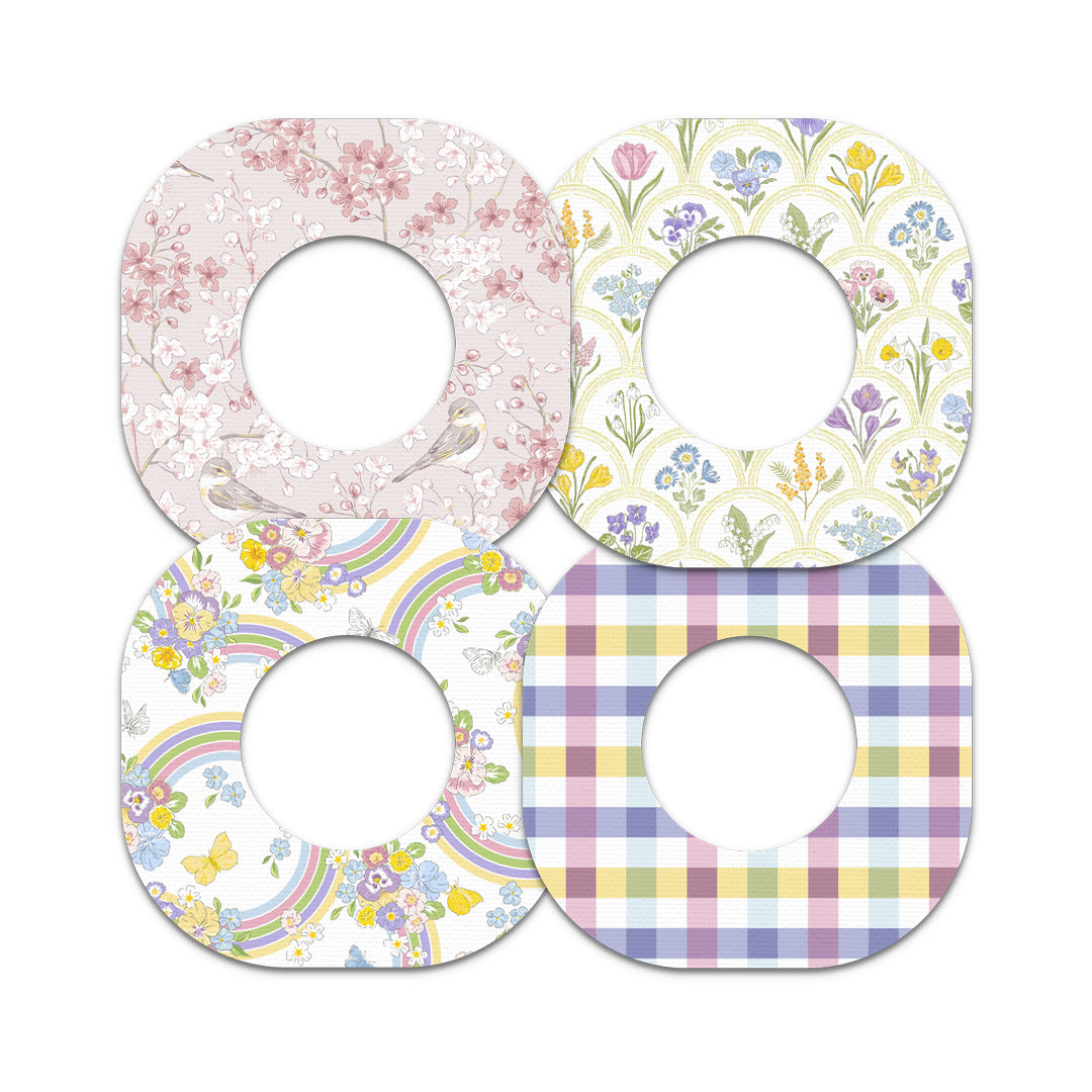 Spring Variety Pack Dexcom G7 and Stelo Patch Tape - Pump Peelz