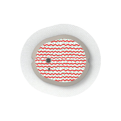 Christmas Icing Dexcom G7 and Stelo Transmitter Sticker - Pump Peelz