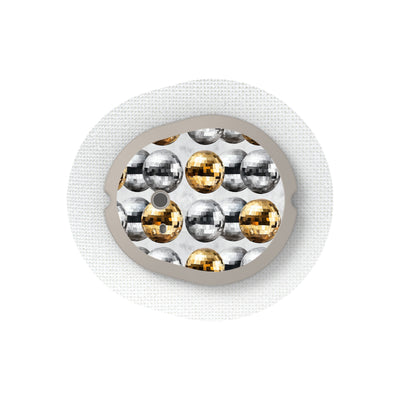 Disco Balls Sticker Designed for the DEXCOM G7 and Stelo Transmitter