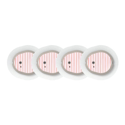 Peppermint Stripes Dexcom G7 and Stelo Transmitter Sticker - Pump Peelz