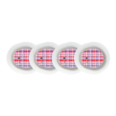 Party Plaid Dexcom G7 and Stelo Transmitter Sticker - Pump Peelz
