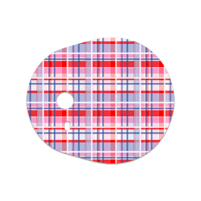 Party Plaid Dexcom G7 and Stelo Transmitter Sticker - Pump Peelz