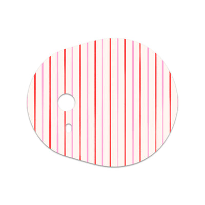 Peppermint Stripes Dexcom G7 and Stelo Transmitter Sticker - Pump Peelz