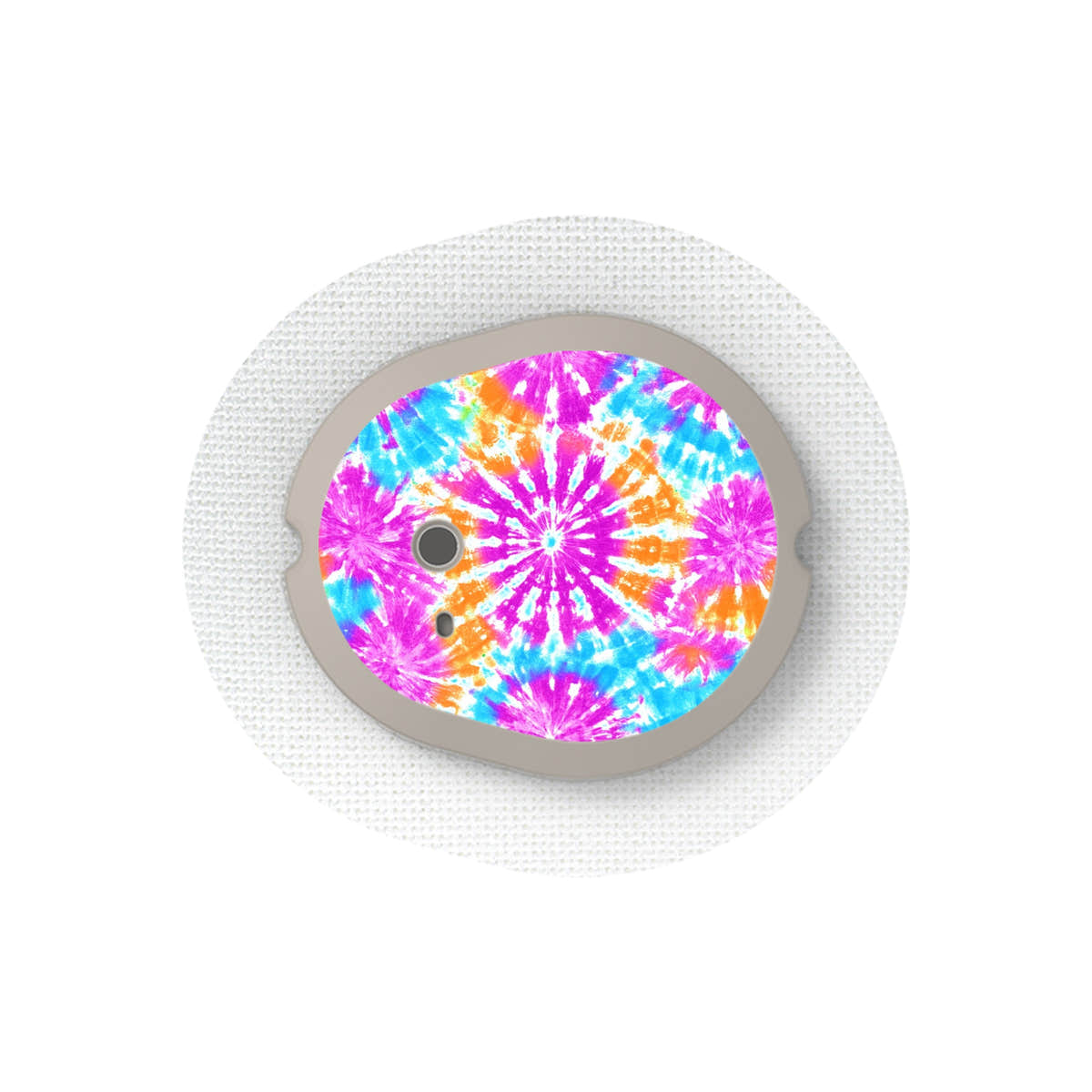 Neon Tie Dye Sticker Designed for the DEXCOM G7 and Stelo Transmitter