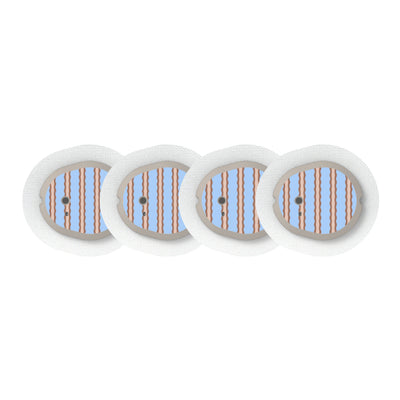 Boardwalk Waves Dexcom G7 and Stelo Transmitter Sticker - Pump Peelz