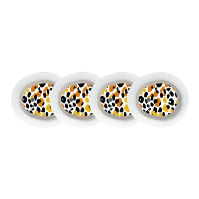 Golden Leopard Dexcom G7 and Stelo Transmitter Sticker - Pump Peelz