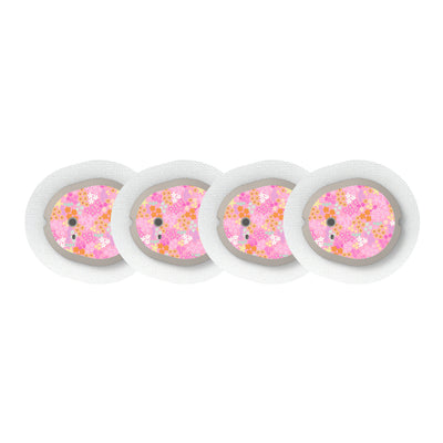 Pink Petals Dexcom G7 and Stelo Transmitter Sticker - Pump Peelz