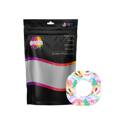 Christmas Pastel Dexcom G7 and Stelo Patch Tape - Pump Peelz
