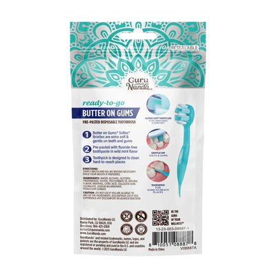 Ready-to-Go Butter on Gums Pre-Pasted Toothbrushes
